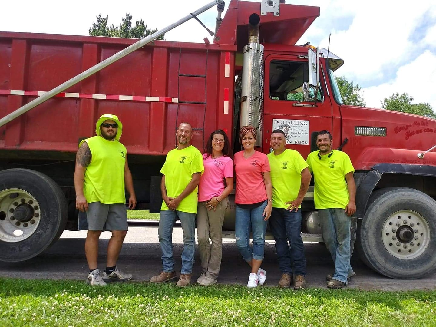 Working hard with the crew of DC Hauling!